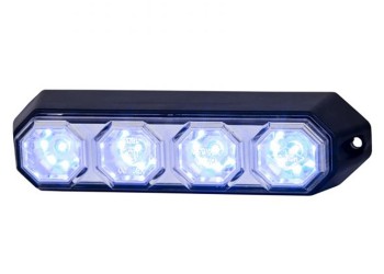 ΦΩΣ ΠΡΟΕΙΔΟΠΟΙΗΣΗΣ 12/24V HOR78 6W 4LED 143x35mm ΜΠΛΕ