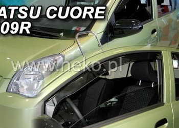 ΑΝΕΜΟΘΡΑΥΣΤΕΣ ΓΙΑ DAIHATSU CUORE 7 5D 2007-2018 ΖΕΥΓΑΡΙ ΑΠΟ ΕΥΚΑΜΠΤΟ ΦΙΜΕ ΠΛΑΣΤΙΚΟ HEKO - 2 ΤΕΜ.