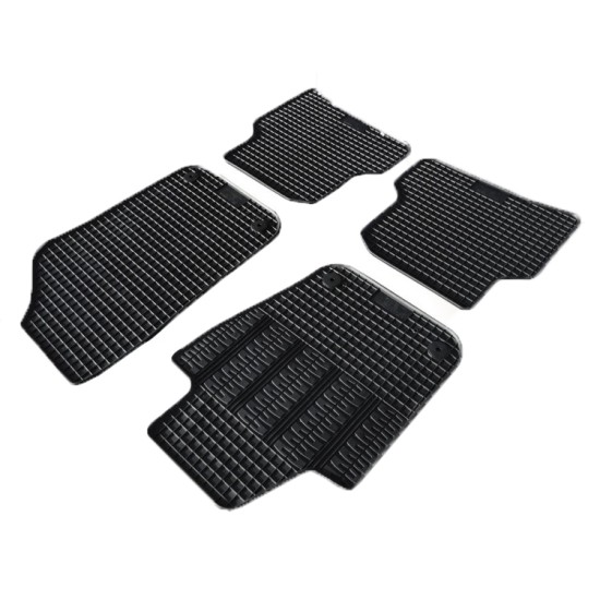 Cik - ΠΑΤΑΚΙΑ ΑΥΤΟΚΙΝΗΤΟΥ ΑΠΟ ΛΑΣΤΙΧΟ ΓΙΑ SEAT IBIZA 2008-2017 / IBIZA FACELIFT 2013-2017 / VW POLO 6R 2009-2017 / SKODA FABIA 2015-2021 ΣΕ ΜΑΥΡΟ ΧΡΩΜΑ ΜΕ ΚΟΥΜΠΩΜΑΤΑ - 4 ΤΕΜ. (RM.SE.0001/CK)