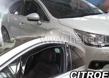 ΑΝΕΜΟΘΡΑΥΣΤΕΣ ΓΙΑ CITROEN DS4 5D 2011-2018 ΖΕΥΓΑΡΙ ΑΠΟ ΕΥΚΑΜΠΤΟ ΦΙΜΕ ΠΛΑΣΤΙΚΟ HEKO - 2 ΤΕΜ.