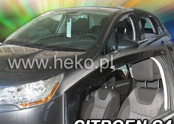 ΑΝΕΜΟΘΡΑΥΣΤΕΣ ΓΙΑ CITROEN C4 2 5D 2008-2017 ΖΕΥΓΑΡΙ ΑΠΟ ΕΥΚΑΜΠΤΟ ΦΙΜΕ ΠΛΑΣΤΙΚΟ HEKO - 2 ΤΕΜ.