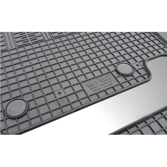 Cik - ΠΑΤΑΚΙΑ ΑΥΤΟΚΙΝΗΤΟΥ ΑΠΟ ΛΑΣΤΙΧΟ ΓΙΑ RENAULT KADJAR 2015+ ΣΕ ΜΑΥΡΟ ΧΡΩΜΑ ΜΕ ΚΟΥΜΠΩΜΑΤΑ - 4 ΤΕΜ. (RM.RE.0006/CK)