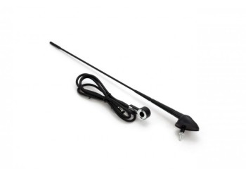 Amio - ΚΕΡΑΙΑ ΟΡΟΦΗΣ ΜΑΥΡΗ 40cm Φ5mm ΜΕ ΚΑΛΩΔΙΟ 1,4m - 1 τεμ. (01050/AM)