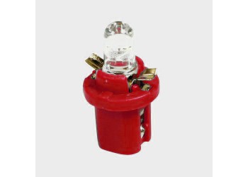 ΛΑΜΠΑΚΙΑ ΜΕ LED B8.5d ΚΟΚΚΙΝΟ ΦΩΣ ΚΑΡΦΙ