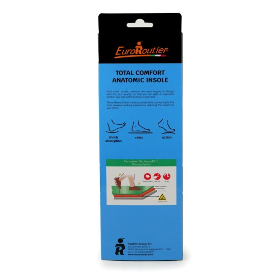 Ανατομικοί Πάτοι Universal ESD από την Euroroutier σε μέγεθος EU44/UK10 σε Γκρι Χρώμα για Παπούτσια Ασφαλείας και Εργασίας