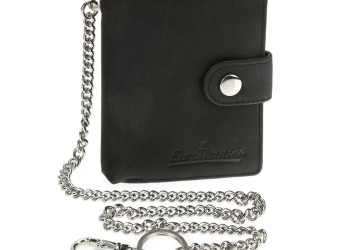 ΠΟΡΤΟΦΟΛΙ ΔΕΡΜΑΤΙΝΟ ΓΙΑ ΚΑΡΤΕΣ & ΧΡΗΜΑΤΑ BIKER WALLET ME 45cm ΑΛΥΣΙΔΑ RFID ΠΡΟΣΤΑΣΙΑ ΣΕ ΜΑΥΡΟ ΧΡΩΜΑ LAMPA - 1 Τεμ.