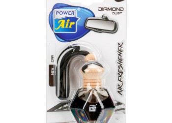 ΑΡΩΜΑΤΙΚΟ ΑΥΤΟΚΙΝΗΤΟΥ DIAMOND DUST ΚΡΕΜΑΣΤΟ ΜΕ ΑΡΩΜΑ NEW CAR  ΣΕ ΣΧΗΜΑ ΔΙΑΜΑΝΤΙΟΥ LAMPA - 1 ΤΕΜ.