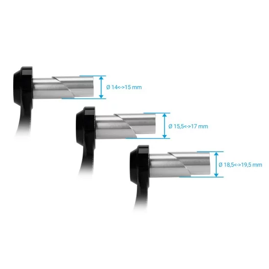 ΠΡΟΣΤΑΤΕΥΤΙΚΟ ΜΑΝΕΤΑΣ ΦΡΕΝΟΥ MOTO 14>19,5mm ΑΛΟΥΜΙΝΙΟΥ ΜΑΥΡΟ ΧΡΩΜΑ PARAXITE - 1 ΤΕΜ.