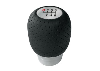 ΠΟΜΟΛΟ ΤΑΧΥΤΗΤΩΝ FORMULA GEAR 1 ΔΕΡΜΑΤΙΝΟ ΜΑΥΡΟ ΜΕ 2 ΑΥΤΟΚΟΛΛΗΤΑ ΕΝΔΕΙΞΗΣ ΤΑΧΥΤΗΤΩΝ 32mm (FIAT+OPEL)