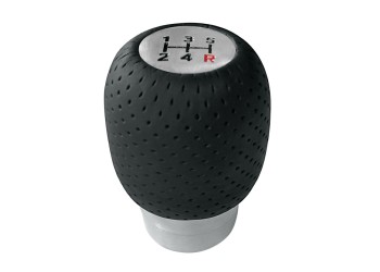 ΠΟΜΟΛΟ ΤΑΧΥΤΗΤΩΝ FORMULA GEAR 2 ΔΕΡΜΑΤΙΝΟ ΜΑΥΡΟ ΜΕ 2 ΑΥΤΟΚΟΛΛΗΤΑ ΕΝΔΕΙΞΗΣ ΤΑΧΥΤΗΤΩΝ 32mm (FIAT+OPEL)