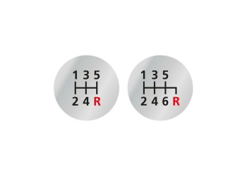 ΠΟΜΟΛΟ ΤΑΧΥΤΗΤΩΝ FORMULA GEAR 2 ΔΕΡΜΑΤΙΝΟ ΜΑΥΡΟ ΜΕ 2 ΑΥΤΟΚΟΛΛΗΤΑ ΕΝΔΕΙΞΗΣ ΤΑΧΥΤΗΤΩΝ 32mm (FIAT+OPEL)