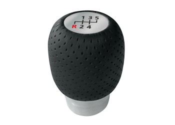 ΠΟΜΟΛΟ ΤΑΧΥΤΗΤΩΝ FORMULA GEAR 3 ΔΕΡΜΑΤΙΝΟ ΜΑΥΡΟ ΜΕ 2 ΑΥΤΟΚΟΛΛΗΤΑ ΕΝΔΕΙΞΗΣ ΤΑΧΥΤΗΤΩΝ 32mm (FIAT+OPEL)