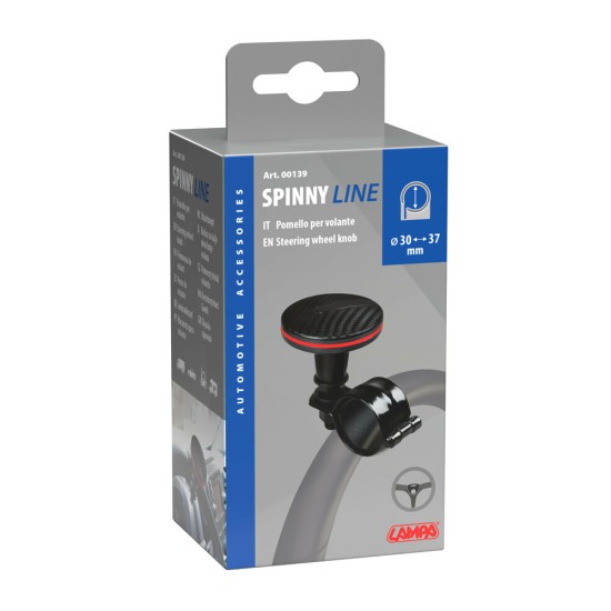 ΤΕΜΠΕΛΗΣ ΤΙΜΟΝΙΟΥ SPINNY LINE 60mm ΓΙΑ ΤΙΜΟΝΙΑ 30-37mm (ΜΑΥΡΟ CARBON ΜΕ ΚΟΚΚΙΝΗ ΡΙΓΑ)