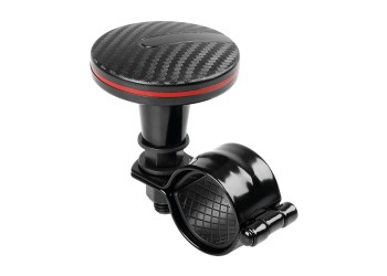 ΤΕΜΠΕΛΗΣ ΤΙΜΟΝΙΟΥ SPINNY LINE 60mm ΓΙΑ ΤΙΜΟΝΙΑ 30-37mm (ΜΑΥΡΟ CARBON ΜΕ ΚΟΚΚΙΝΗ ΡΙΓΑ)