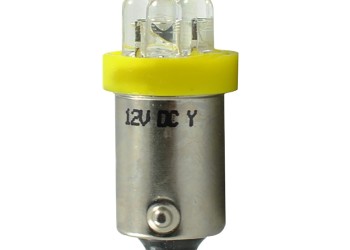 T4W 12V 0,96W BA9s (ΜΙΝΙΟΝ) LED 4xLED 3mm ΚΙΤΡΙΝΟ 1ΤΕΜ. M-TECH