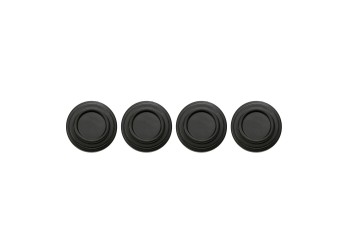 ΠΡΟΣΤΑΤΕΥΤΙΚΑ ΓΙΑ ΚΛΕΙΣΙΜΟ ΠΟΡΤΑΣ Φ26x8mm ΣΙΛΙΚΟΝΗΣ ΣΤΡΟΓΓΥΛΑ ΜΑΥΡΑ LAMPA - 4 ΤΕΜ.