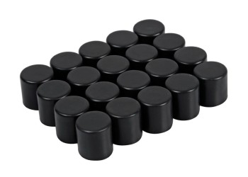 ΚΑΠΑΚΙΑ ΣΙΛΙΚΟΝΗΣ ΓΙΑ ΜΠΟΥΛΟΝΙΑ 17mm Μαύρα 20τεμ.