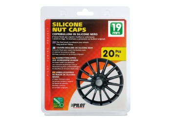 ΚΑΠΑΚΙΑ ΣΙΛΙΚΟΝΗΣ ΓΙΑ ΜΠΟΥΛΟΝΙΑ 19mm Μαύρα 20τεμ.