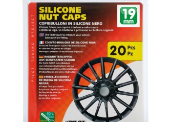 ΚΑΠΑΚΙΑ ΣΙΛΙΚΟΝΗΣ ΓΙΑ ΜΠΟΥΛΟΝΙΑ 19mm Μαύρα 20τεμ.