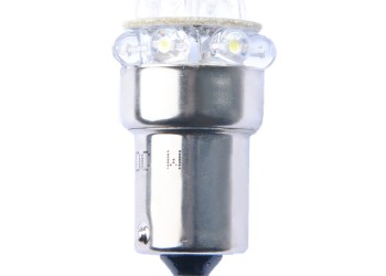 R10W 12V BA15s LED 12xFlux 5mm ΚΙΤΡΙΝΟ (ΜΟΝΟΠΟΛΙΚΟ) M-TECH - 1 ΤΕΜ.