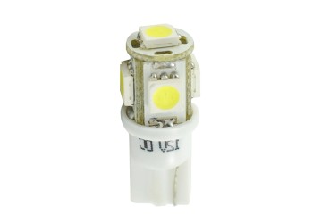 T10 W5W 12V W2,1x9,5d LED 5xSMD5050 ΛΕΥΚΟ (ΚΑΡΦΩΤΟ ΑΚΑΛΥΚΟ) 1ΤΕΜ. M-TECH