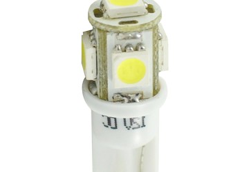 T10 W5W 12V W2,1x9,5d LED 5xSMD5050 ΛΕΥΚΟ (ΚΑΡΦΩΤΟ ΑΚΑΛΥΚΟ) 1ΤΕΜ. M-TECH