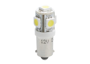 T4W 12V 1,2W BA9s (ΜΙΝΙΟΝ) LED 5xSMD5050 ΛΕΥΚΟ 1ΤΕΜ. M-TECH