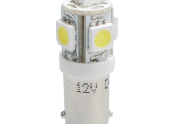 T4W 12V 1,2W BA9s (ΜΙΝΙΟΝ) LED 5xSMD5050 ΛΕΥΚΟ 1ΤΕΜ. M-TECH