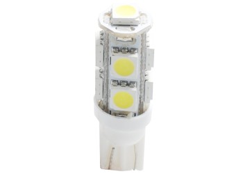 T10 W5W 12V W2,1x9,5d LED 9xSMD5050 ΛΕΥΚΟ (ΚΑΡΦΩΤΟ ΑΚΑΛΥΚΟ) 1ΤΕΜ. M-TECH