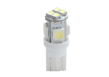 W5W 12V T10 W2,1x9,5d LED 4xSMD5050+4xSMD3528 ΛΕΥΚΟ (ΚΑΡΦΩΤΟ ΑΚΑΛΥΚΟ) 1ΤΕΜ.