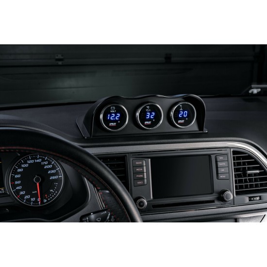 ΒΟΛΤΟΜΕΤΡΟ ΨΗΦΙΑΚΟ ΜΑΥΡΟ ΜΕ ΛΕΥΚΟ ΦΩΣ BLACK DIGITAL SERIES 9-32V 52mm