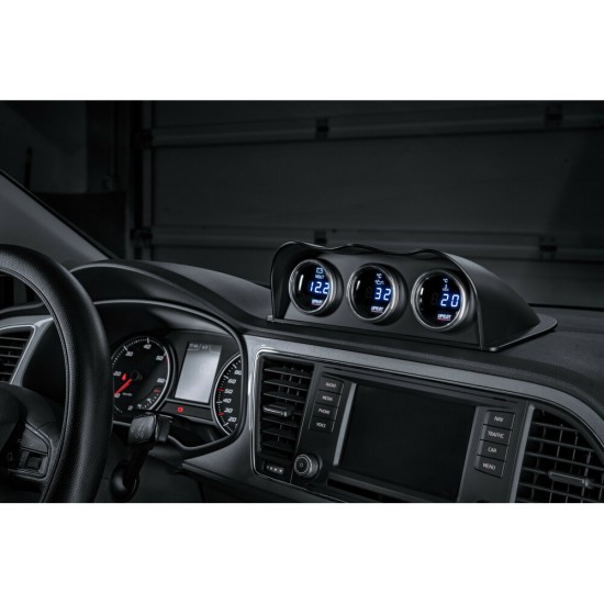 ΒΟΛΤΟΜΕΤΡΟ ΨΗΦΙΑΚΟ ΜΑΥΡΟ ΜΕ ΛΕΥΚΟ ΦΩΣ BLACK DIGITAL SERIES 9-32V 52mm