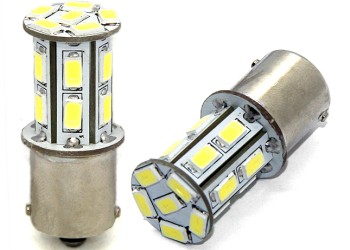 P21W 12V BA15s LED 18xSMD5630 PREMIUM ΛΕΥΚΟ (ΜΟΝΟΠΟΛΙΚΟ) 1ΤΕΜ.