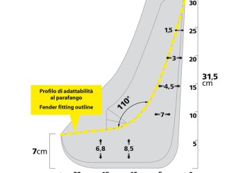 ΛΑΣΠΩΤΗΡΕΣ SPLASH-GUARDS CONTOUR 22x31,5cm TYPE-3 2ΤΕΜ.