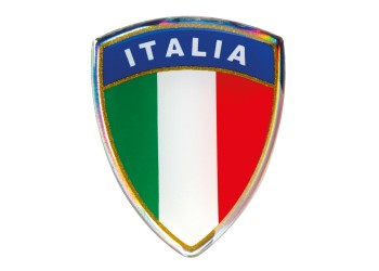 ΑΥΤΟΚΟΛΛΗΤΟ ΣΗΜΑ 3D ΣΗΜΑΙΑ ΙΤΑΛΙΑΣ ΕΜΒΛΗΜΑ 35x45mm LAMPA -  1 Τεμ.