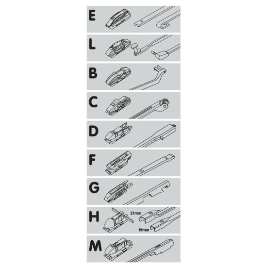 ΥΑΛΟΚΑΘΑΡΙΣΤΗΡΑΣ SKYLON MULTI-FIT SYSTEM 75cm (29 INCH) -1ΤΕΜ.