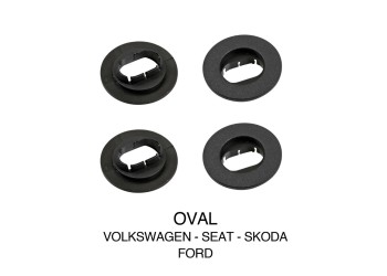 VOLKSWAGEN/SEAT/SKODA/FORD ΚΟΥΜΠΩΜΑΤΑ ΚΛΙΠΣ ΓΙΑ ΠΑΤΑΚΙΑ (ΟΒΑΛ) - 4 ΤΕΜ.