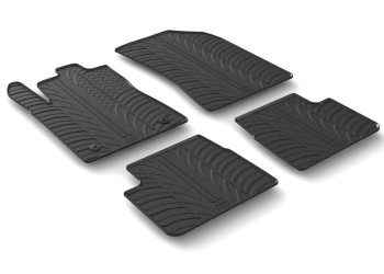 ΜΑΡΚΕ ΠΑΤΑΚΙΑ ΣΕ ΣΚΑΦΗ ΛΑΣΤΙΧΟ ΓΙΑ CITROEN C3 11/2016+ SUMISURA ΣΕ ΜΑΥΡΟ ΧΡΩΜΑ ME ΚΟΥΜΠΩΜΑΤΑ LAMPA - 4 ΤΕΜ.