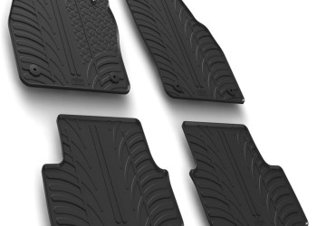 ΜΑΡΚΕ ΠΑΤΑΚΙΑ ΣΕ ΣΚΑΦΗ ΛΑΣΤΙΧΟ ΓΙΑ OPEL KARL 12/2014+ / KARL ROCKS 03/2017+ SUMISURA ΣΕ ΜΑΥΡΟ ΧΡΩΜΑ ME ΚΟΥΜΠΩΜΑΤΑ LAMPA - 4 ΤΕΜ.