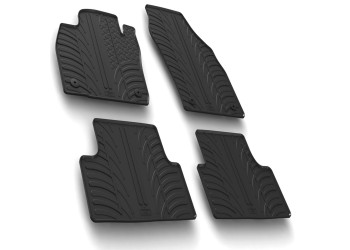 ΜΑΡΚΕ ΠΑΤΑΚΙΑ ΣΕ ΣΚΑΦΗ ΛΑΣΤΙΧΟ ΓΙΑ VW T-CROSS 04/2019+ SUMISURA ΣΕ ΜΑΥΡΟ ΧΡΩΜΑ ME ΚΟΥΜΠΩΜΑΤΑ LAMPA - 4 ΤΕΜ.