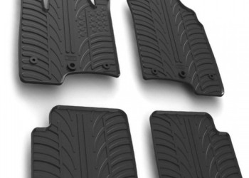 ΜΑΡΚΕ ΠΑΤΑΚΙΑ ΣΕ ΣΚΑΦΗ ΛΑΣΤΙΧΟ ΓΙΑ FIAT PANDA 02/2012-10/2020 / FIAT PANDA 11/2020+ SUMISURA ΣΕ ΜΑΥΡΟ ΧΡΩΜΑ ME ΚΟΥΜΠΩΜΑΤΑ LAMPA - 4 ΤΕΜ.