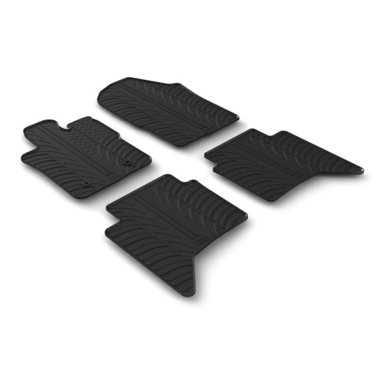 LAMPA - ΠΑΤΑΚΙΑ ΑΥΤΟΚΙΝΗΤΟΥ ΑΠΟ ΛΑΣΤΙΧΟ ΓΙΑ FORD RANGER (ΜΟΝΟ ΕΚΔΟΣΗ RAPTOR) 05/2022+ ΑΥΤΟΜΑΤΟ ΣΕ ΜΑΥΡΟ ΧΡΩΜΑ ME ΚΟΥΜΠΩΜΑΤΑ - 4 ΤΕΜ.