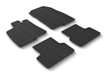 ΠΑΤΑΚΙΑ SUMISURA ΛΑΣΤΙΧΟ ΣΕ ΜΑΥΡΟ ΧΡΩΜΑ ME ΚΟΥΜΠΩΜΑΤΑ ΓΙΑ PEUGEOT 3008 5D 12/2023+ LAMPA - 4 ΤΕΜ.​