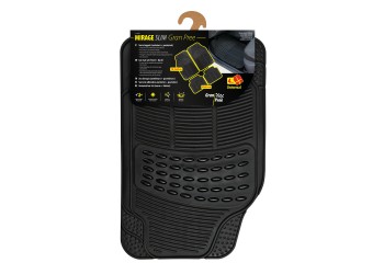 ΠΑΤΑΚΙΑ ΛΑΣΤΙΧΟ MIRAGE SLIM GRAN PREE UNIVERSAL 45x70,5 + 43x45cm ΜΑΥΡΟ LAMPA - 4 ΤΕΜ.