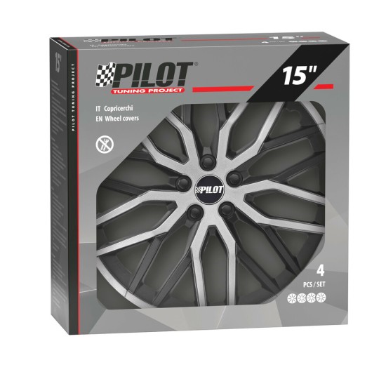 ΤΑΣΙΑ 15'' SPEEDSTER ΜΑΥΡΟ/ΑΣΗΜΙ ΣΕΤ