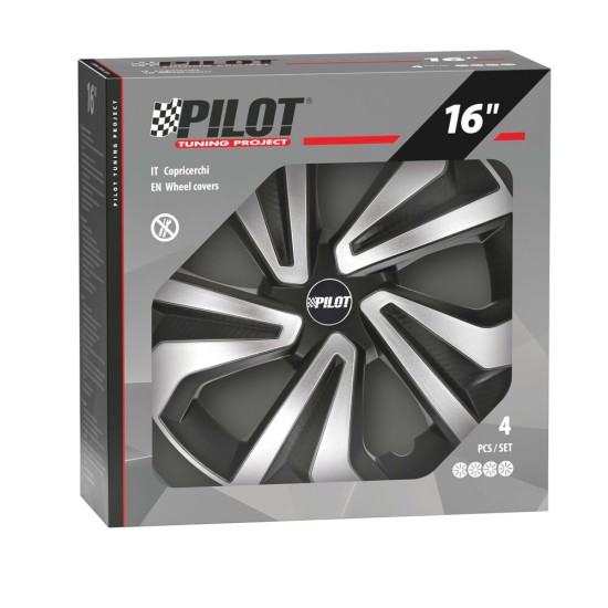 ΤΑΣΙΑ 16'' VORTEXX ΜΑΥΡΑ/ΑΣΗΜΙ ΣΕΤ