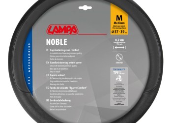 Lampa - Κάλυμμα Τιμονιού NOBLE (M) 37/39cm Μαύρο άοσμο διάτρητο αντιολισθητικό μαλακό Skeentex (πάχος 8,2cm) - 1 τεμ. (L3289.9)