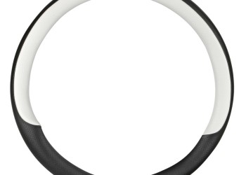 Lampa - Κάλυμμα Τιμονιού NOBLE (M) 37/39cm Μαύρο / Λευκό άοσμο διάτρητο αντιολισθητικό μαλακό ultra soft Skeentex - 1 τεμ. (L3290.0)