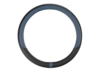 Lampa - Κάλυμμα Τιμονιού NOBLE (M) 37/39cm Μαύρο / Μπλε άοσμο διάτρητο αντιολισθητικό μαλακό ultra soft Skeentex - 1 τεμ. (L3290.2)