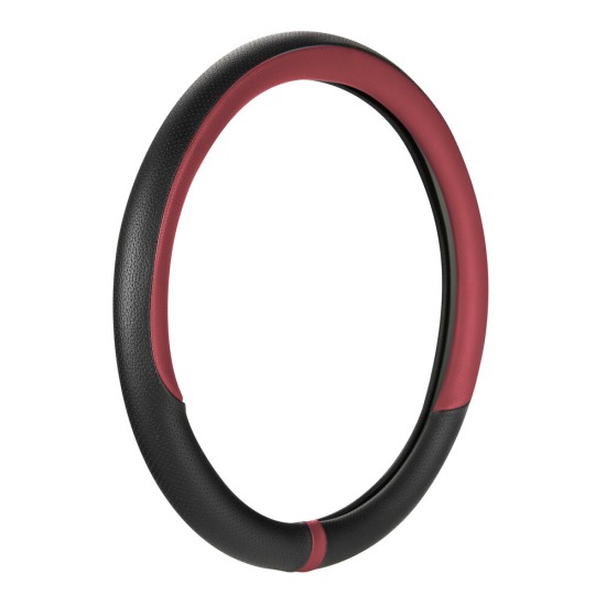 Lampa - Κάλυμμα Τιμονιού NOBLE (M) 37/39cm Μαύρο / Κόκκινο άοσμο διάτρητο αντιολισθητικό μαλακό ultra soft Skeentex - 1 τεμ. (L3290.3)